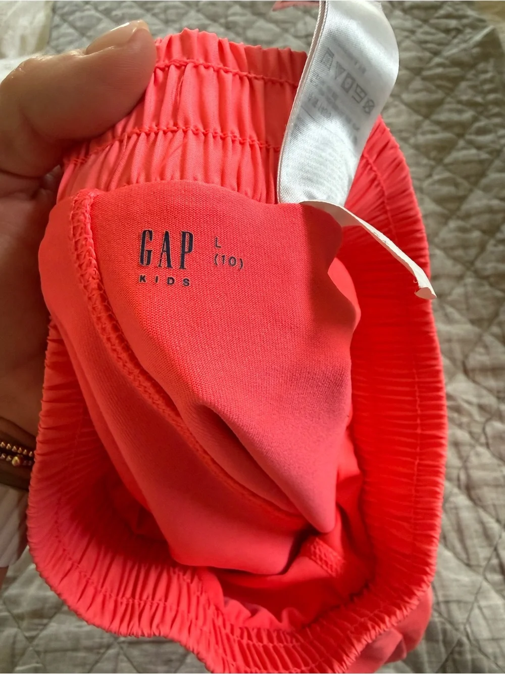 Gap Girls Coral Active Shorts with Elastic Waist